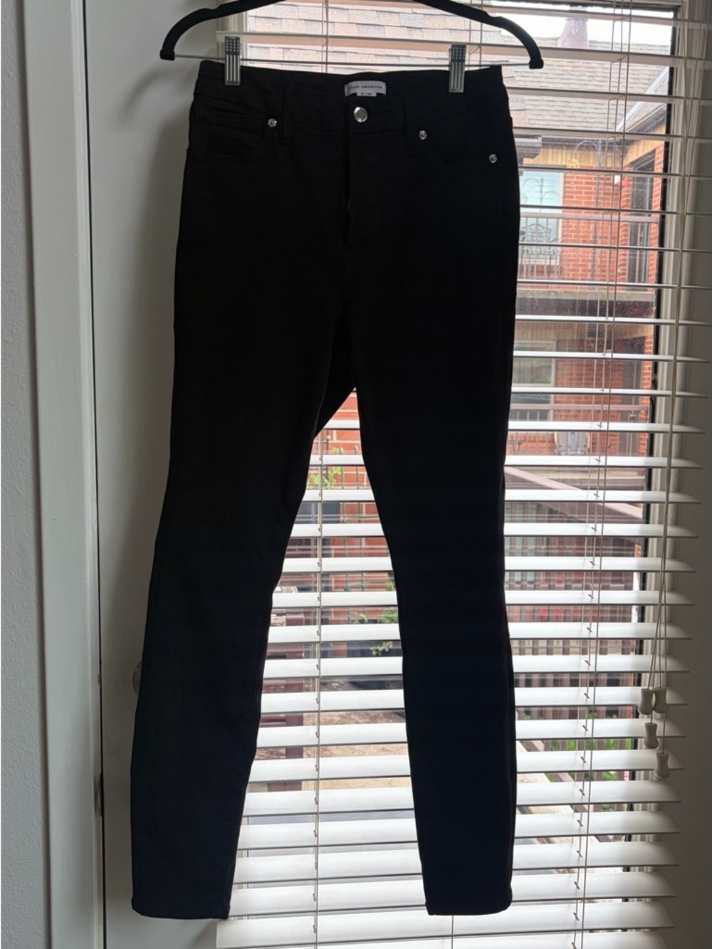 Good American Black High-Rise Skinny Jeans
